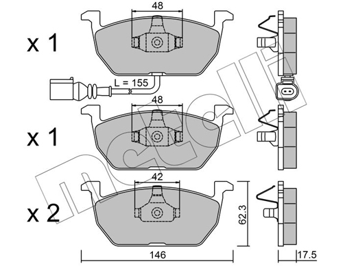 METELLI Első fékbetét 22-1028-0_MET