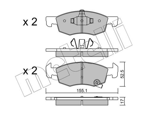 METELLI Fékbetét, mind 22-1034-0_MET