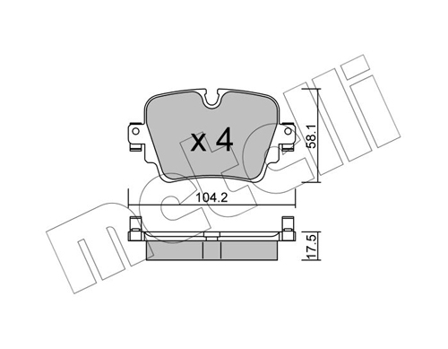 METELLI Fékbetét, mind 22-1036-0_MET