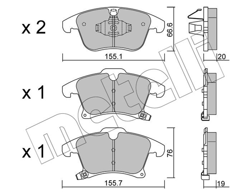 METELLI Fékbetét, mind 22-1039-0_MET