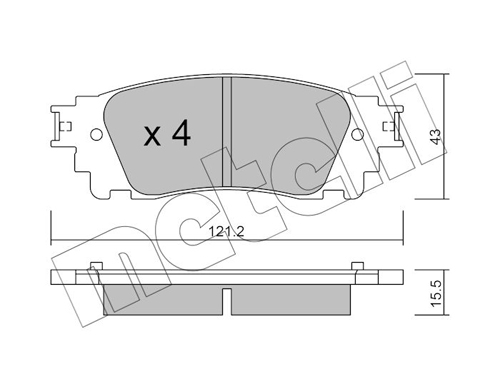 METELLI Fékbetét, mind 22-1041-0_MET