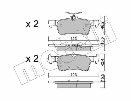 METELLI Fékbetét, mind 22-1042-0_MET