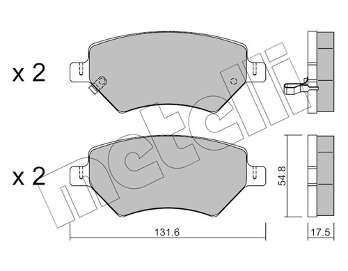 METELLI Első fékbetét 22-1049-0_MET