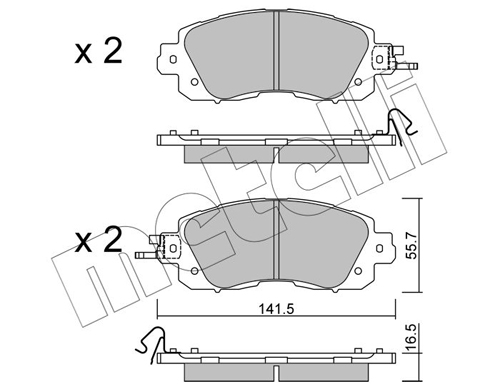 METELLI Fékbetét, mind 22-1080-0_MET