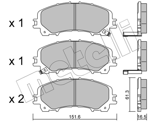 METELLI Első fékbetét 22-1082-0_MET