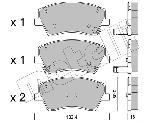 METELLI Első fékbetét 22-1092-0_MET