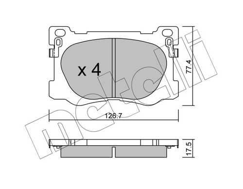 METELLI Első fékbetét 22-1093-0_MET