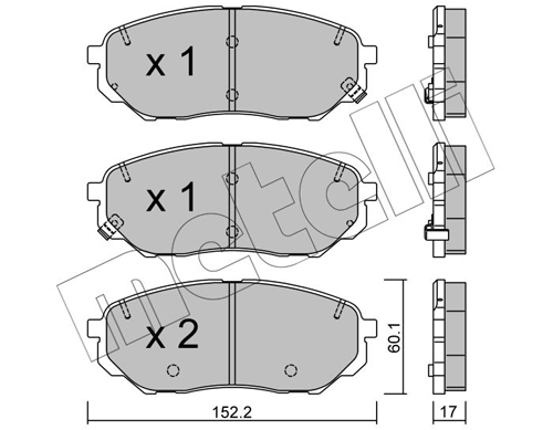 METELLI Első fékbetét 22-1096-0_MET