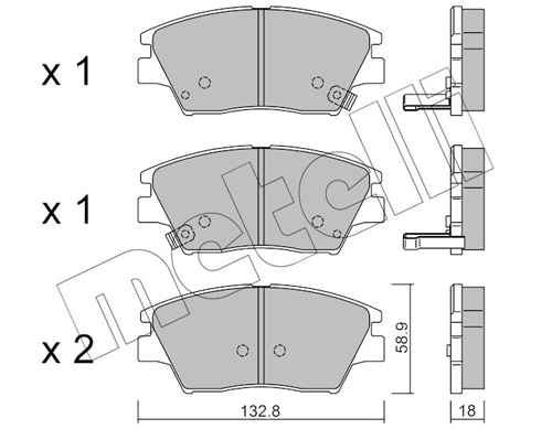 METELLI Első fékbetét 22-1098-0_MET