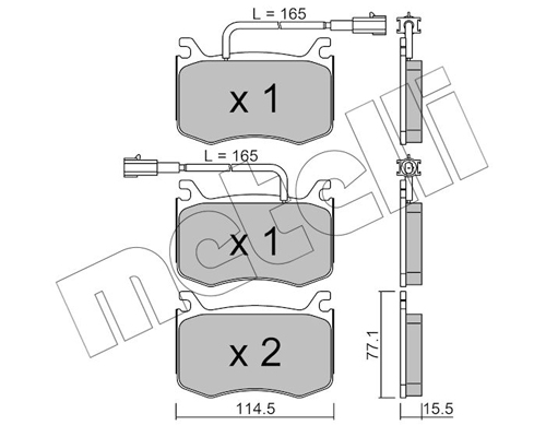 METELLI Első fékbetét 22-1099-0_MET