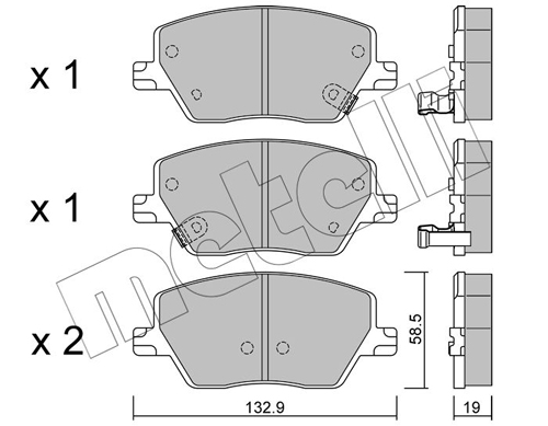 METELLI Első fékbetét 22-1103-0_MET