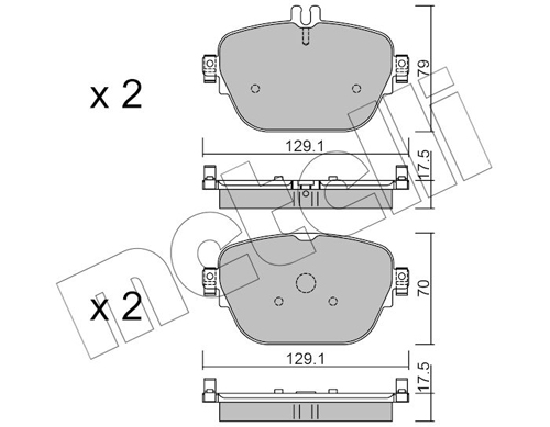 METELLI Hátsó fékbetét 22-1138-0_MET