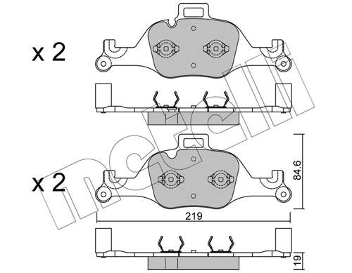 METELLI Első fékbetét 22-1145-0_MET