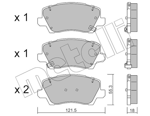 METELLI Fékbetét, mind 22-1165-0_MET