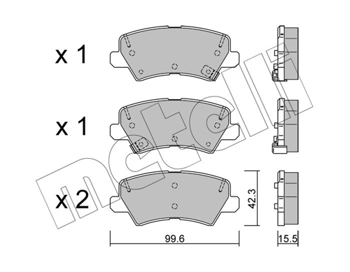 METELLI Fékbetét, mind 22-1166-0_MET