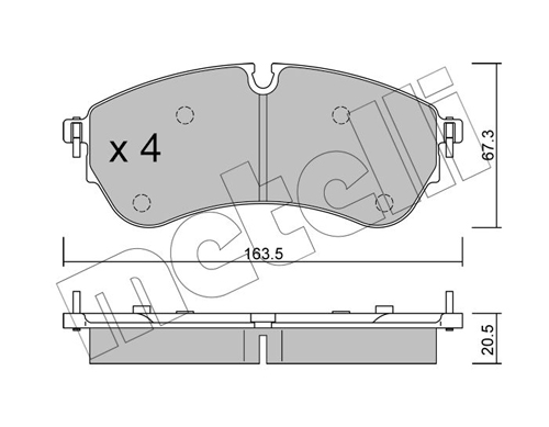 METELLI Fékbetét, mind 22-1173-0_MET