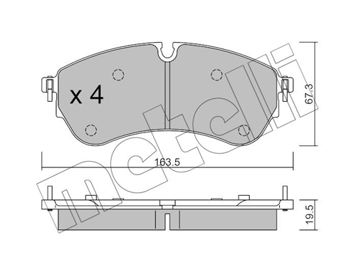 METELLI Fékbetét, mind 22-1173-1_MET