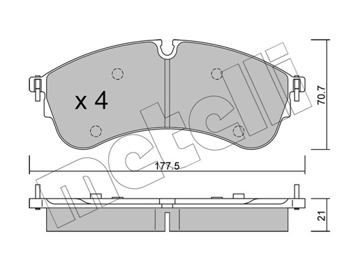 METELLI Fékbetét, mind 22-1174-0_MET