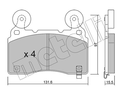 METELLI Fékbetét, mind 22-1179-1_MET