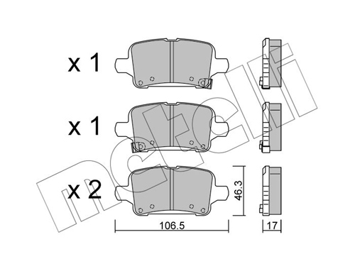 METELLI Fékbetét, mind 22-1180-0_MET