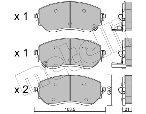 METELLI Első fékbetét 22-1191-0_MET