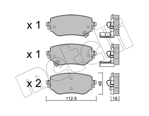 METELLI Fékbetét, mind 22-1192-0_MET