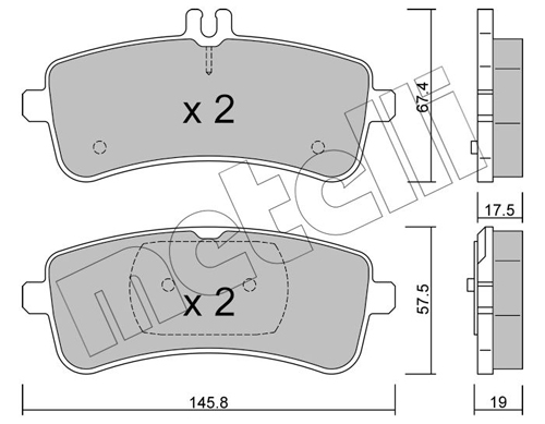 METELLI Fékbetét, mind 22-1200-0_MET