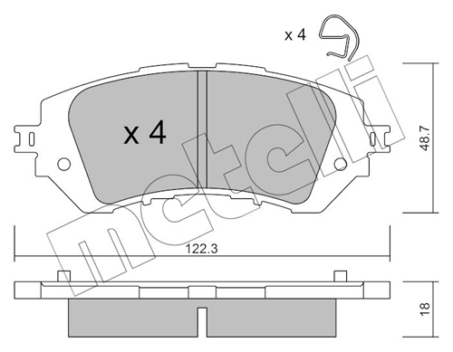 METELLI Fékbetét, mind 22-1219-0_MET