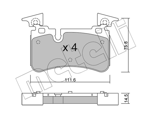 METELLI Fékbetét, mind 22-1223-0_MET