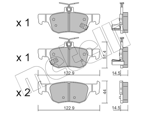 METELLI Fékbetét, mind 22-1226-0_MET