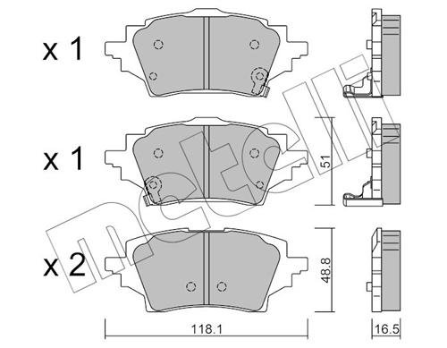 METELLI Fékbetét, mind 22-1228-0_MET