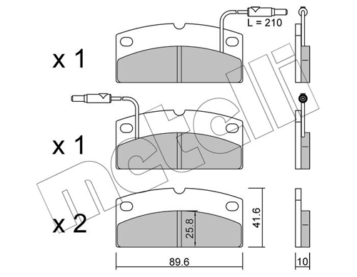 METELLI Fékbetét, mind 22-1231-0_MET