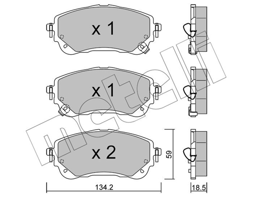 METELLI Fékbetét, mind 22-1234-0_MET