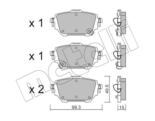 METELLI Fékbetét, mind 22-1236-0_MET