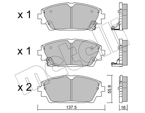 METELLI Fékbetét, mind 22-1237-0_MET