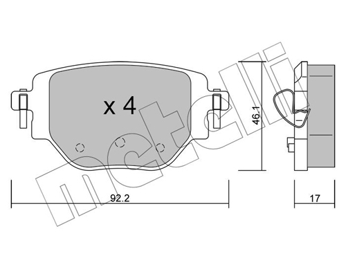 METELLI Fékbetét, mind 22-1246-0_MET