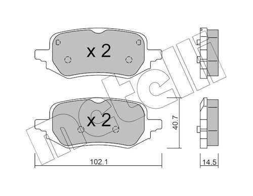 METELLI Fékbetét, mind 22-1248-0_MET