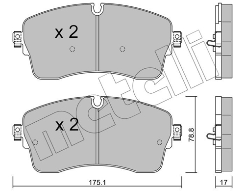 METELLI Fékbetét, mind 22-1250-0_MET