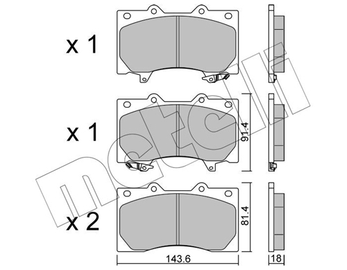 METELLI Fékbetét, mind 22-1279-0_MET