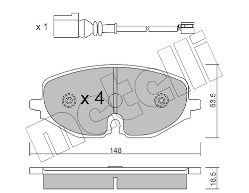 METELLI Fékbetét, mind 22-1280-0_MET