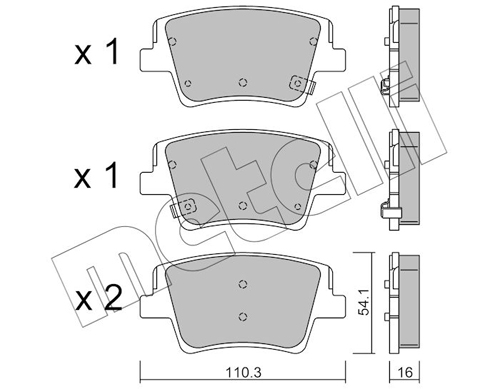 METELLI Fékbetét, mind 22-1284-0_MET