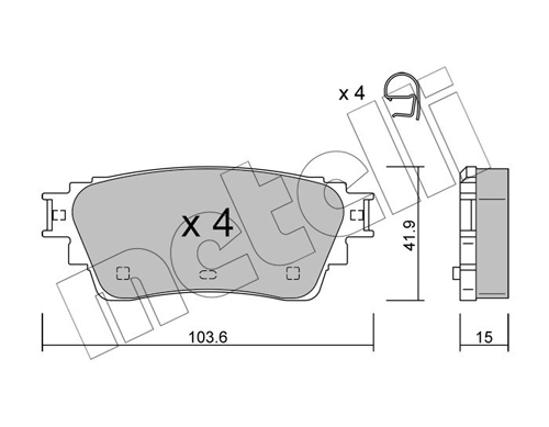 METELLI Fékbetét, mind 22-1294-0_MET