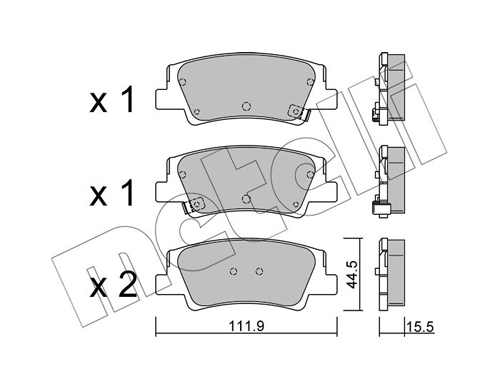 METELLI Fékbetét, mind 22-1299-0_MET