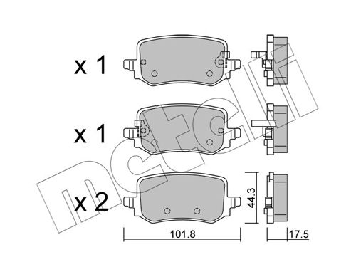 METELLI Fékbetét, mind 22-1301-0_MET