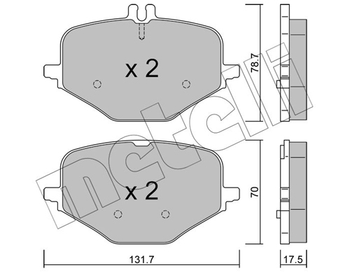 METELLI Fékbetét, mind 22-1309-0_MET