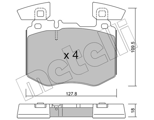 METELLI Fékbetét, mind 22-1310-0_MET