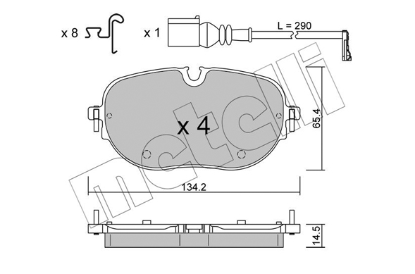 METELLI Fékbetét, mind 22-1318-0_MET