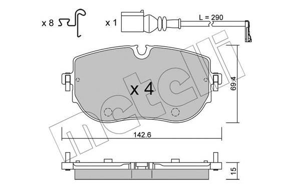 METELLI Fékbetét, mind 22-1319-0_MET