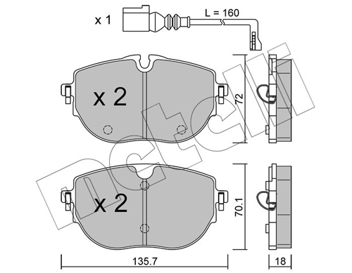 METELLI Fékbetét, mind 22-1321-0_MET