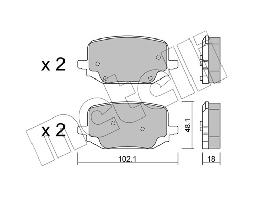 METELLI Fékbetét, mind 22-1331-0_MET